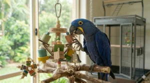 A large, complex Super Bird Creations toy designed for Macaws and larger bird breeds.
