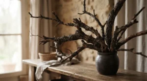 Exotic java wood bird stand displaying rich dark tones and durable natural branches.