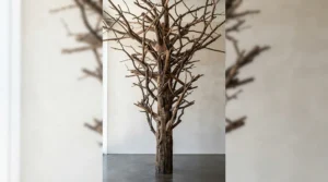 Multi-level java wood bird stand offering plenty of space for climbing and perching.